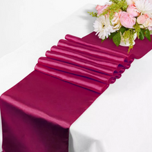 Load image into Gallery viewer, Satin Table Runner VARIOUS COLOURS. &#39;Add on product&#39; only. (HIRE)
