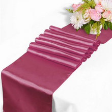 Load image into Gallery viewer, Satin Table Runner VARIOUS COLOURS. &#39;Add on product&#39; only. (HIRE)
