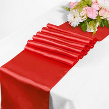 Load image into Gallery viewer, Satin Table Runner VARIOUS COLOURS. &#39;Add on product&#39; only. (HIRE)
