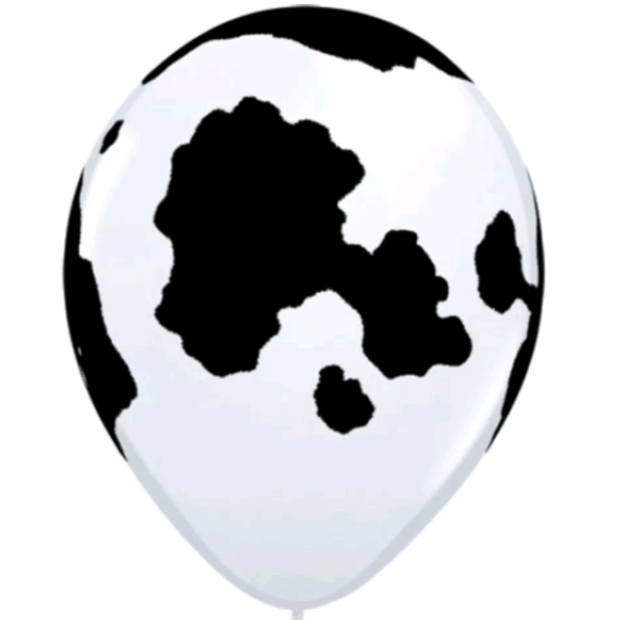 'Cow Print' Table Balloon Cluster (of 3)