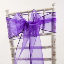 Load image into Gallery viewer, Chair Sash Chiffon VARIOUS COLOURS. &#39;Add on product&#39; only. (HIRE)
